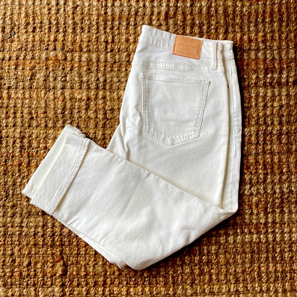Lucky Brand Sweet Crop Jean Size 12 in Winter White 12/31